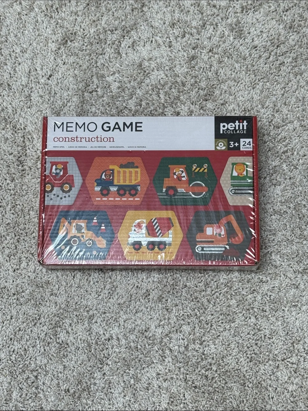 Construction Memory card game. Brand New! 24 cards 12 matches